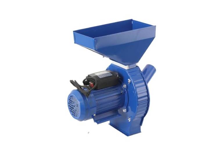 LALABU Elektrische Getreidemühle 1100 W, Bis 240 kg/h 4 Siebe 2–5 mm, Seiteneinlass für Trockene Maiskolben, für Getreide, Kaffeebohnen und Gewürze