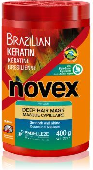 Novex Brazilian Keratin máscara regeneradora para cabelos danificados 400 g. Brazilian Keratin