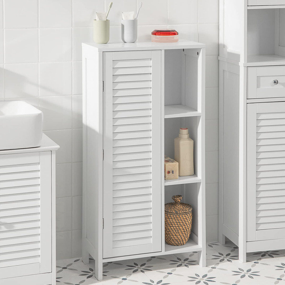 Marlow Home Co. Lyonsdale Freestanding Bathroom Cabinet 96cm H X 48cm W X 24cm D