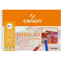 Canson, Heft + Block, Zeichenblock Basik weich Mit Box Mikroperforiert 130 g/m2