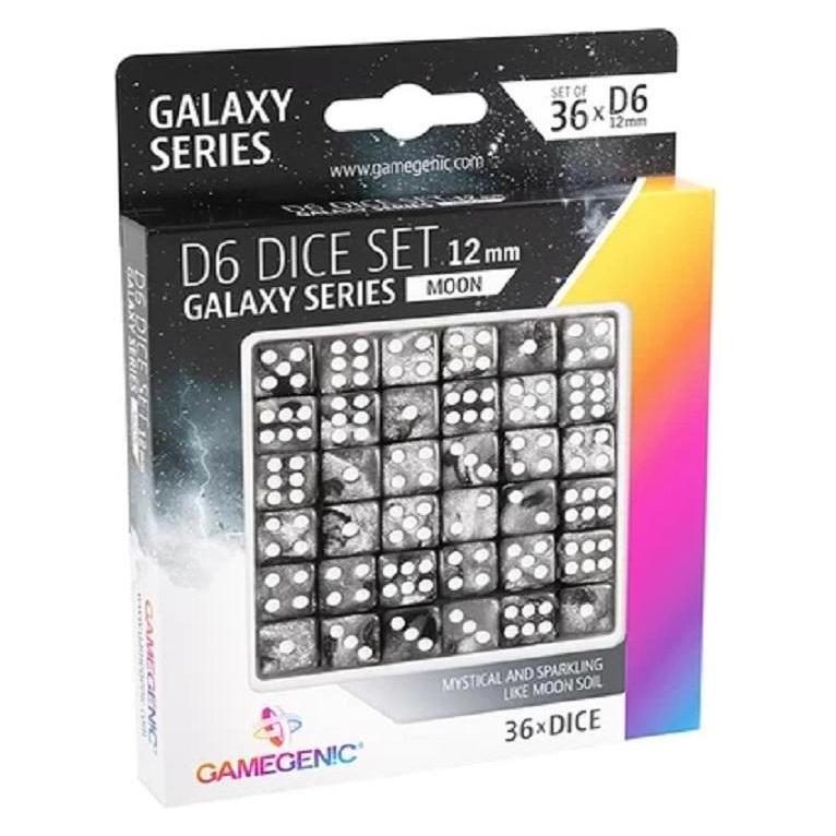 Gamegenic Set de 36 Dés D6 - Galaxy Series : Moon (GGS50024)