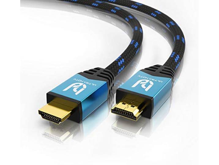 Ultra HDTV 4K HDMI kabel - 10 meter high speed HDMI 2.0b kabel - 18 GBit/s - 4K@60Hz - resolutie tot 4096x2160 - knikbescherming