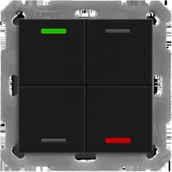 MDT KNX Taster, Schalter + Taster, Schwarz