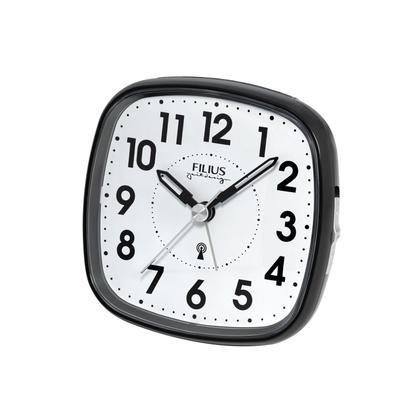 Funkwecker FILIUS ZEITDESIGN, schwarz, Wecker, Funkwecker, Schlafzimmer, Wecker, Beleuchtung, Weckwiederholung, Piepalarm