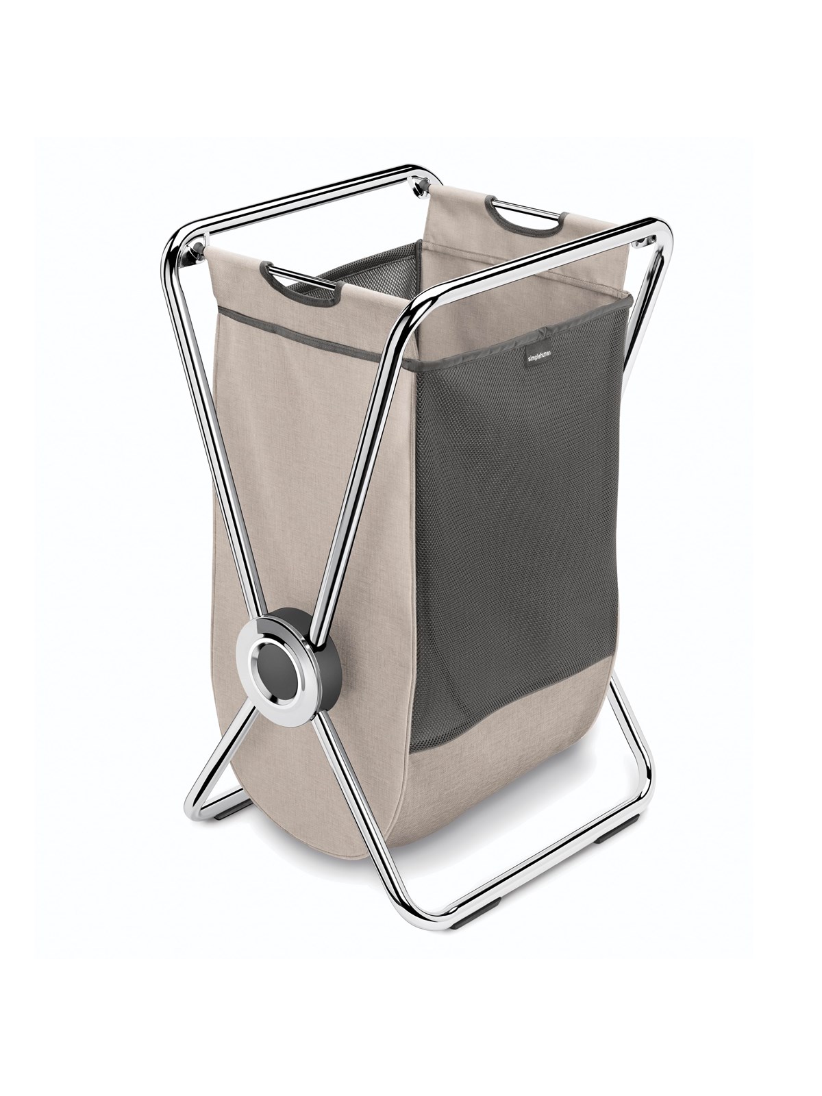 Simplehuman Einzelner X-Rahmen Wäschekorb, Chrom