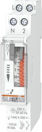 Suevia SU400432 Zeitschaltuhr für Hutschiene DinO One RS 230 V/AC Wochenprogramm