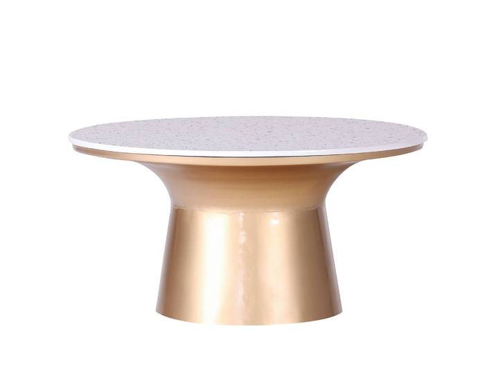 Couchtisch Juki Ø 76cm Gold