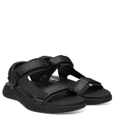 Sandale TIMBERLAND "WINDHAM TRAIL WINDHAM TRAIL SANDAL", Herren, Gr. 40, Synthetik, schwarz (jet schwarz), Textil, Schuhe Sandale