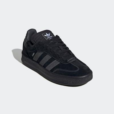 Sneaker ADIDAS ORIGINALS "SAMBA XLG", Damen, Gr. 43, schwarz (core schwarz, carbon, carbon), Leder, Textil, Schuhe Sneaker