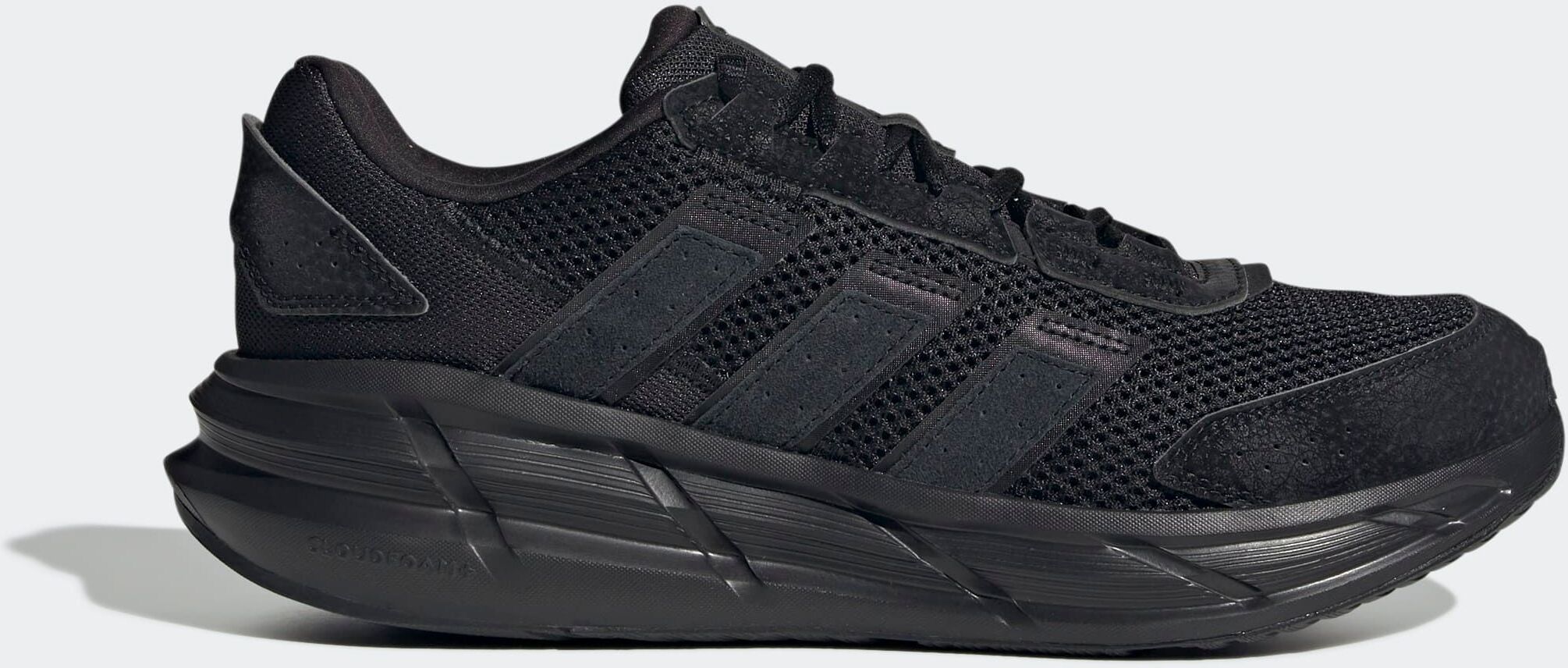 Sneaker ADIDAS SPORTSWEAR "ASTRASTAR", Herren, Gr. 45, schwarz (core schwarz, core schwarz, core schwarz), Leder, Synthetik, Textil, Schuhe Sneaker core schwarz, core schwarz, core schwarz 45