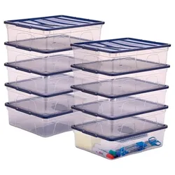 Bankers Box System 10 Aufbewahrungsboxen »Bankers Box« 32,0/40,0/11,0 cm 12.0 L transparent, 11x40 cm