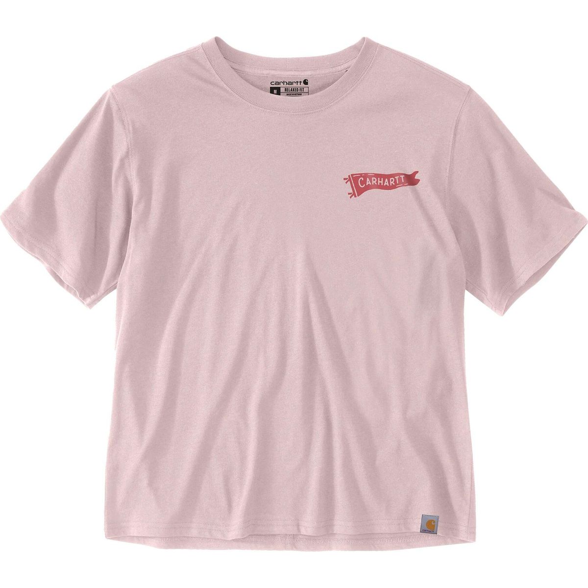 Carhartt Tencel Fiber Series Loose Pennant Flag T-shirt new rose (P74) M REG 107387-P74MREG