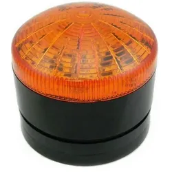 RS PRO, Personenschutz, LED Blitz, Dauer Signalleuchte Orange, 12 V ac/dc, 24 V ac/dc, Ø 76mm x 49mm