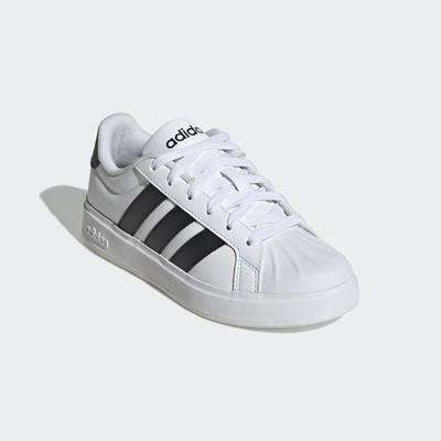Sneaker ADIDAS SPORTSWEAR "STREETTALK", Mädchen, Gr. 36, cloud weiß, core schwarz, core schwarz, Synthetik, Schuhe Sneaker, inspiriert vom Design des adidas Superstar