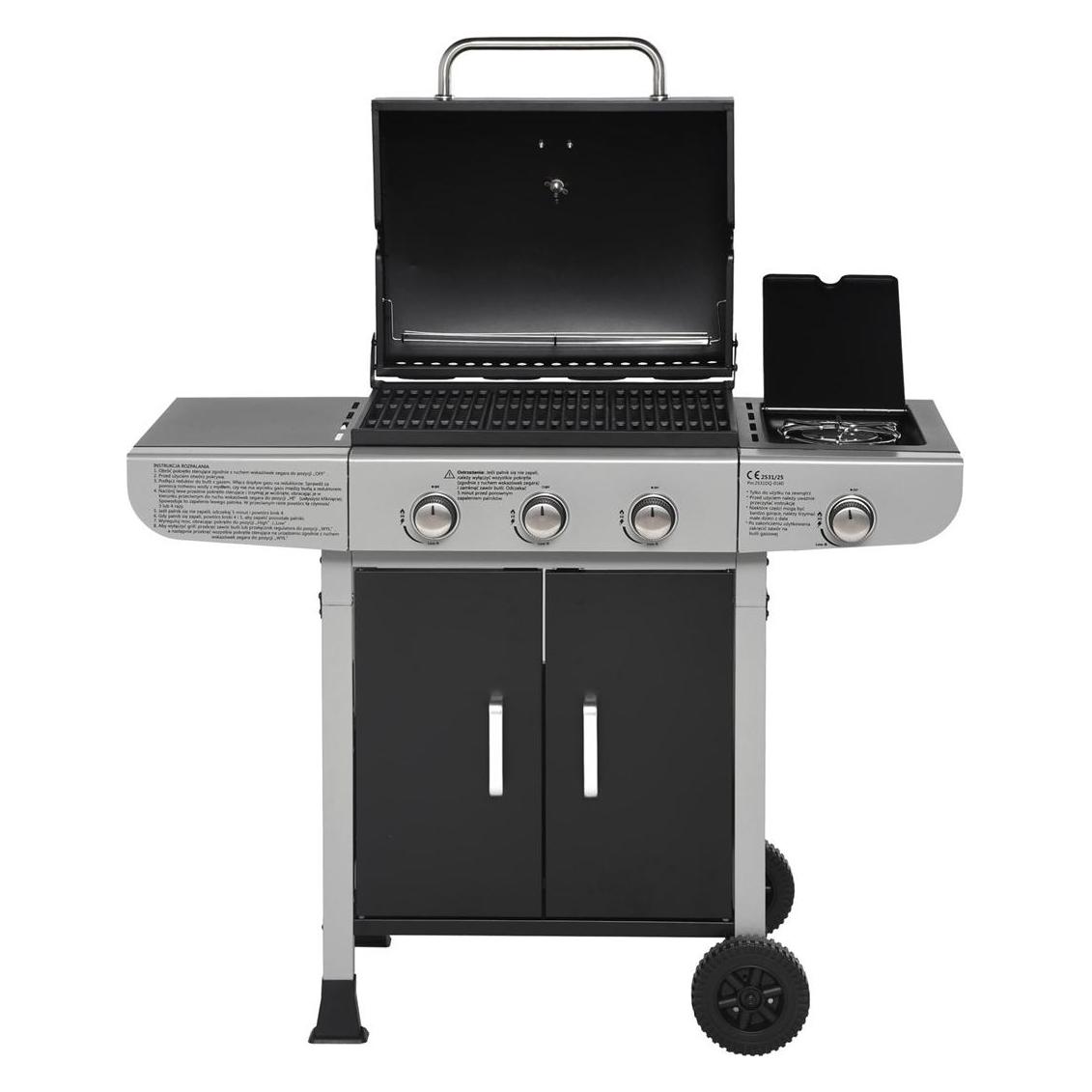 Ravanson GO-3 Grill ogrodowy gazowy 13 kW 39 cm x 50.5 cm (13 kW) (GO-3)