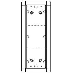 Rahmen-Türstation 3f AP Portier si Alu 133x326x37mm