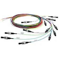 Telegärtner Faserpigtail-Set L00879A0026 G50/125 OM4 12 Farben m.12xLC vio 2m (2 m), Netzwerkkabel