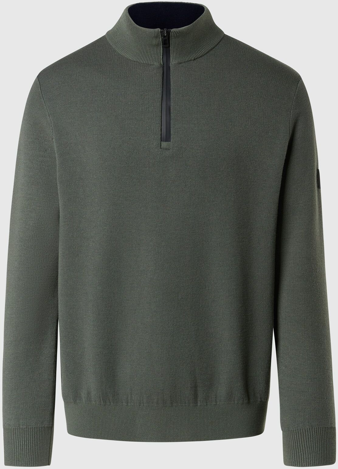 North Sails Kaschierter Pullover mit kurzem Reißverschluss City grey XXL