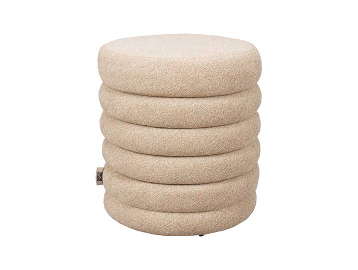 Design Sitzpouf „Fern“ Beige Dutchbone