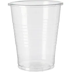 MONOUSO - Wiederverwendbare Plastikbecher PP Transparent 240ml (100 Stück)