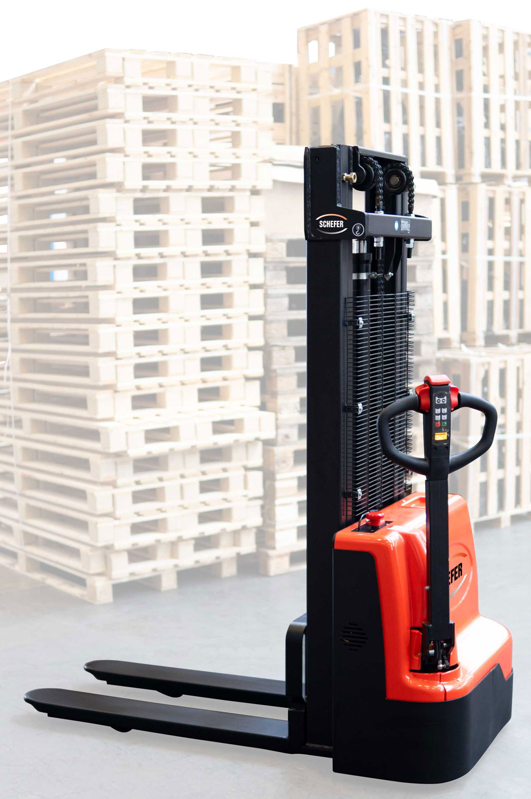 Schefer Deichselstapler EGV ECO Elektro Hubwagen Tragkraft 1500kg Hubhöhe 3000mm