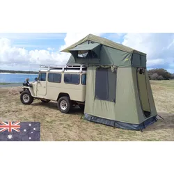 Gordigear Dachzelt Tanami Plus 140 mit Vorzelt grün 140 x 320 cm für 2 Personen