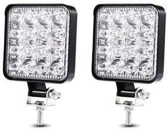 Inspired Living High Performance LED Light Bar 42W 48W For Offroad Trucks, SUVs & Boats 2pcs 48w Work Light