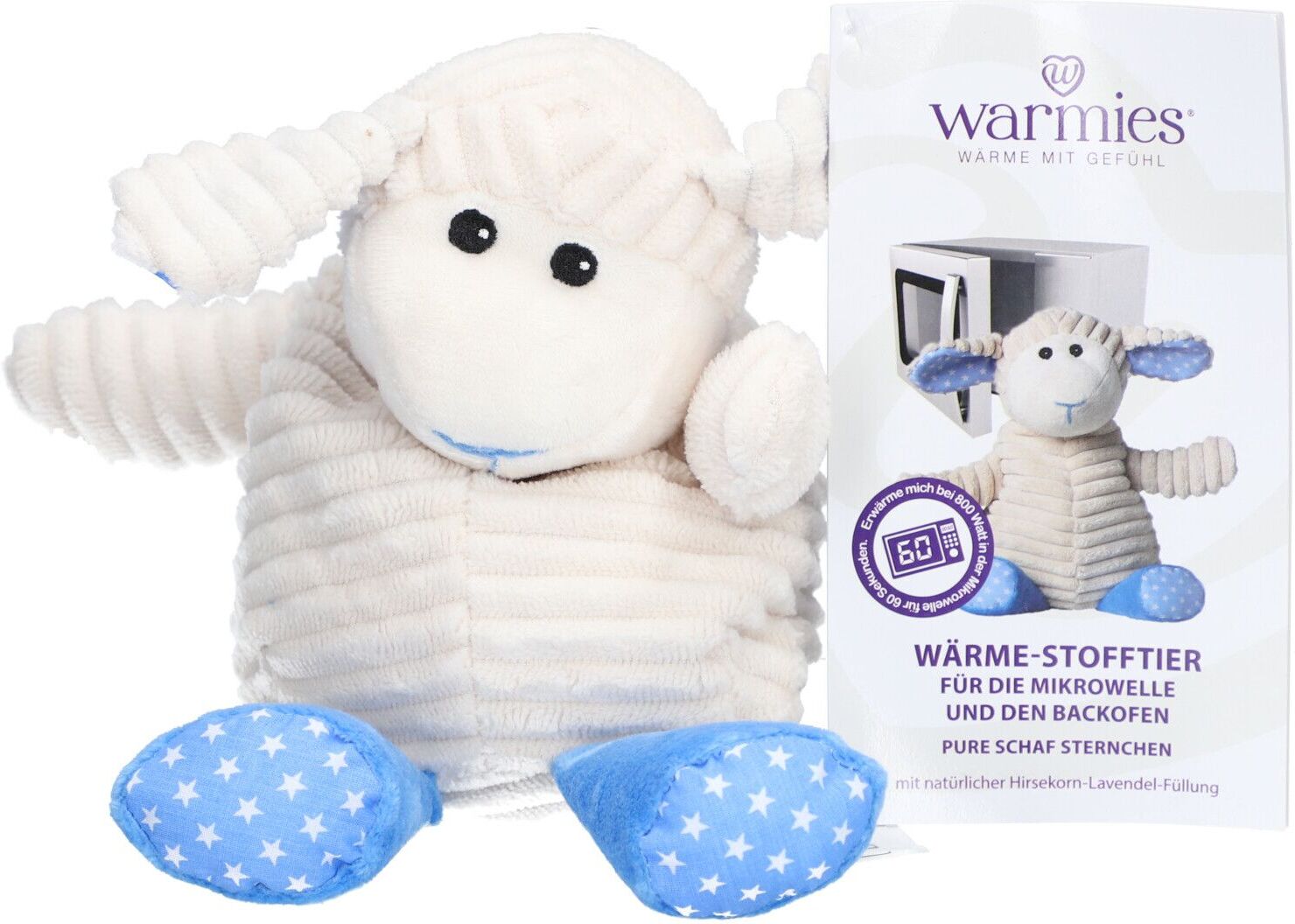 Warmies Pure Wärme-Stofftier Schaf Sternchen 1 St Wärmekissen