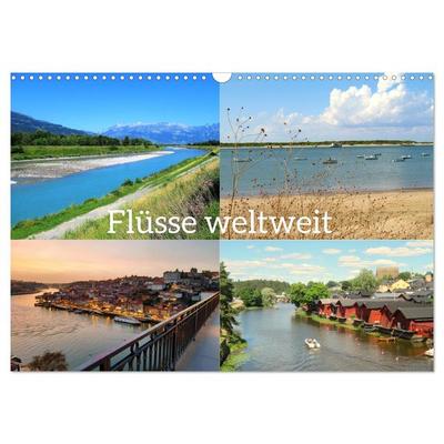 Flüsse weltweit (Wandkalender 2026 DIN A3 quer), CALVENDO Monatskalender