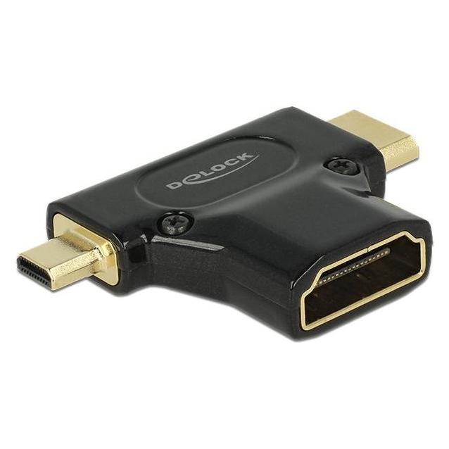 Delock Adapter High Speed HDMI with Ethernet (HDMI, Mini HDMI) (65666)
