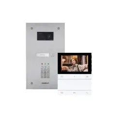 Comelit KVS2001KLS Einfamilienhauskit Steel-Switch, Keypad, Logos, SB2