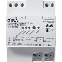 Gira KNX-Spannungsversorgung 160mA Drossel Reiheneinbaugerät 212000