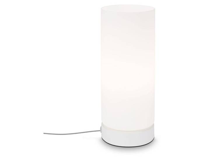 Lampe de table BRILONER LEUCHTEN PAIPA\, 40 W\, IP20\, blanc\, verre-métal\, excl. 1x E14\, Ø 10 cm