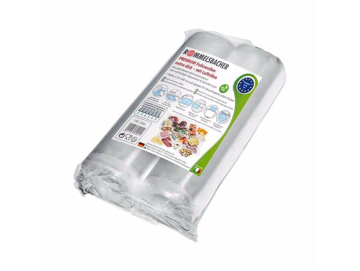 Rommelsbacher VRS 2060 Vakuumrollen 20x600 cm 2 Stk. – Vakuumiergerät Zubehör – transparent