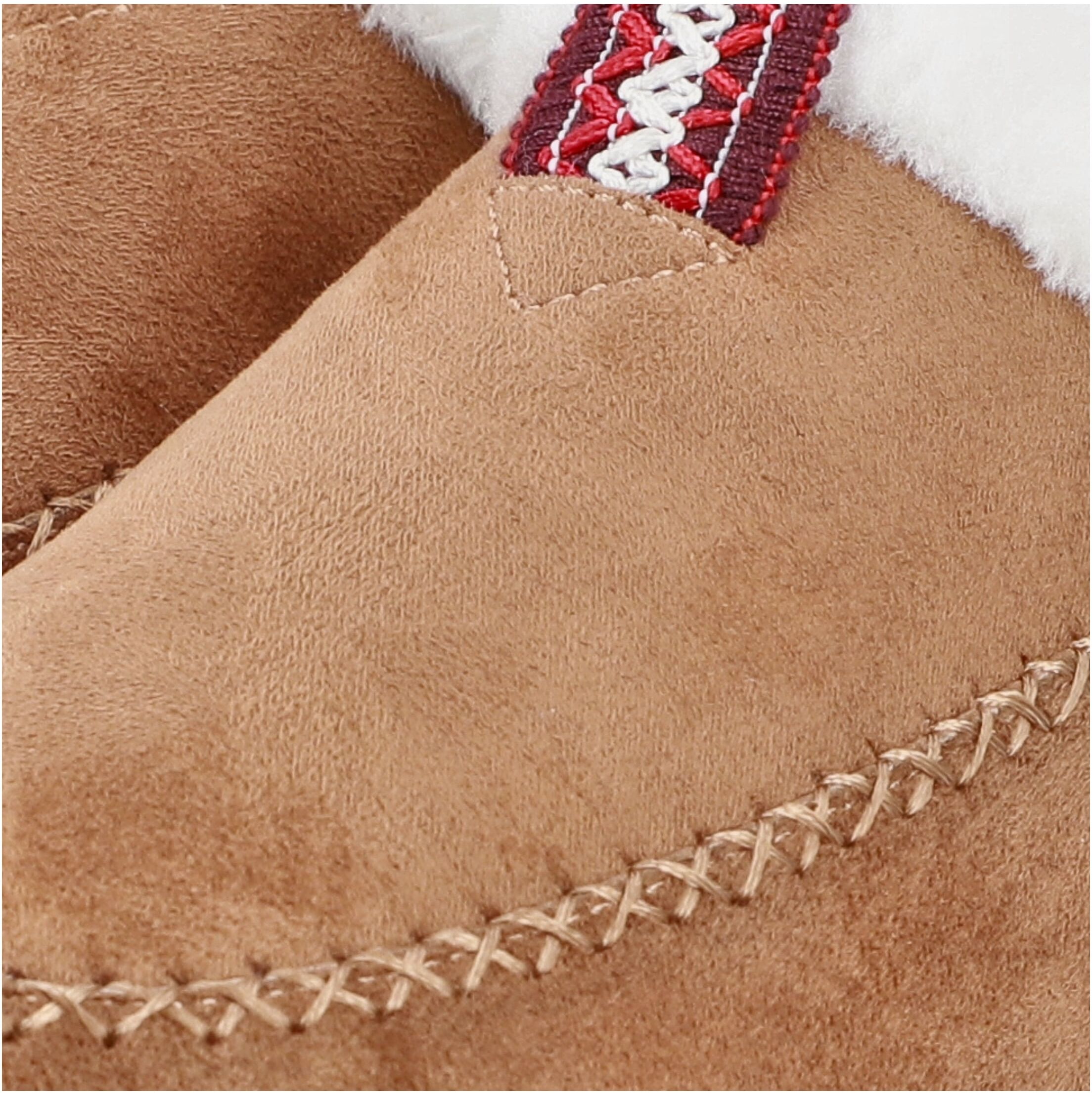 Plüsch Hausschuhe RIEKER, Damen, Gr. 41, Warmfutter, nussbraun, sanftes weiß, Textil, Veloursleder, ethno, Schuhe Plüsch Hausschuhe, Pantoffel, Wohlfühlschuh, Homeslipper mit trendiger Plateausohle nussbraun, sanftes weiß 41, Warmfutter