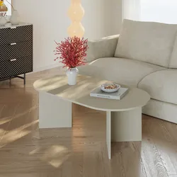 Couchtisch Kynd 119x60x40 cm Sandfarben [en.casa]