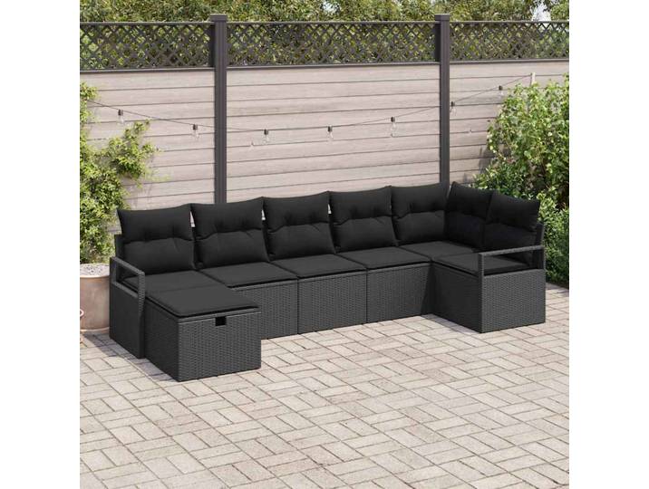 vidaXL Sofa Set 5 stk. Poly-Rattan
