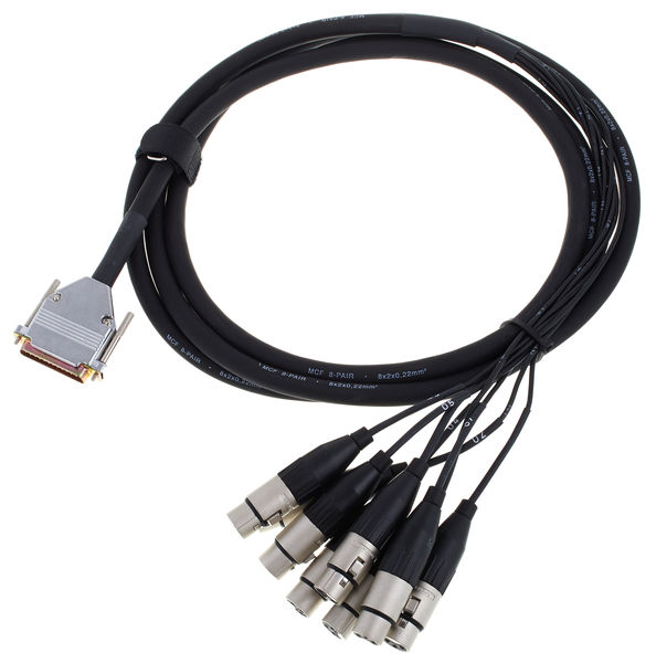 pro snake SUB-D 25pin-XLRF nero