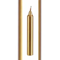 Kopschitz Kerzen Kerzen Baumkerzen Gold (getaucht), 100 x 12 mm, 20 Stück