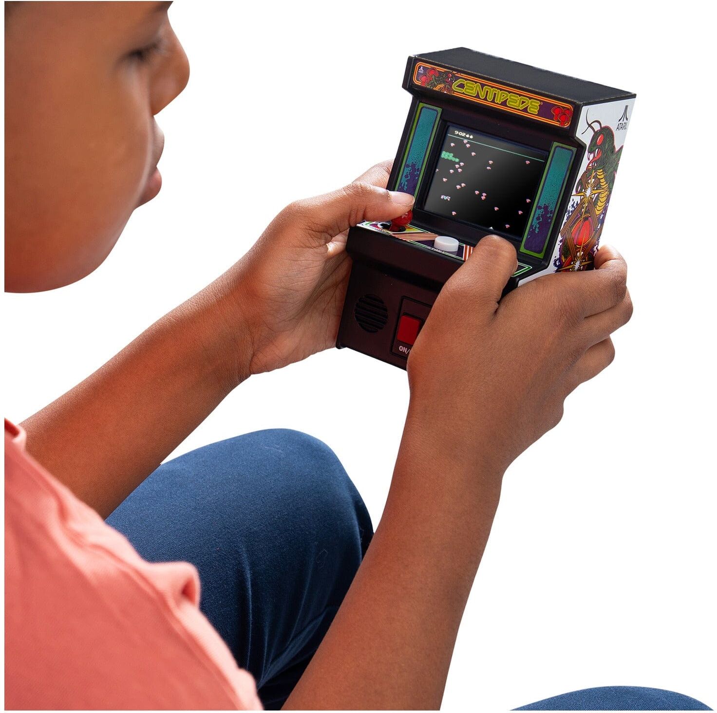 Atari Centipede Arcade Classics Mini Arcade Game for Home Use, Compact Red Joystick, Classic Sound Effects, Portable Design, Basic Fun
