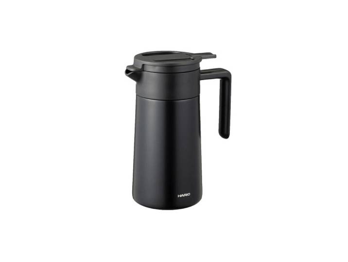 Hario doppelwandige Thermokanne mit Keramikbeschichtung, 600 ml – Schwarz
