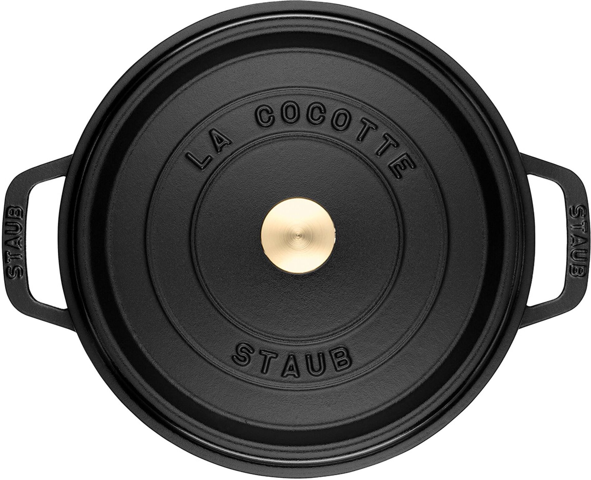 STAUB LA COCOTTE - Cocotte set - 3 stuks - Gietijzer - Zwart zwart