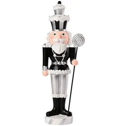 Noce Nussknacker 33,5cm schwarz/silber