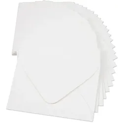 Mini-Kuverts, weiß, 57 x 71 mm, 25 Stück