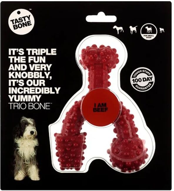 Tastybone Trio Bone Vaca Toy
