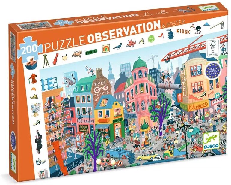 Puzzle Observation 200 pcs La Ville - Djeco