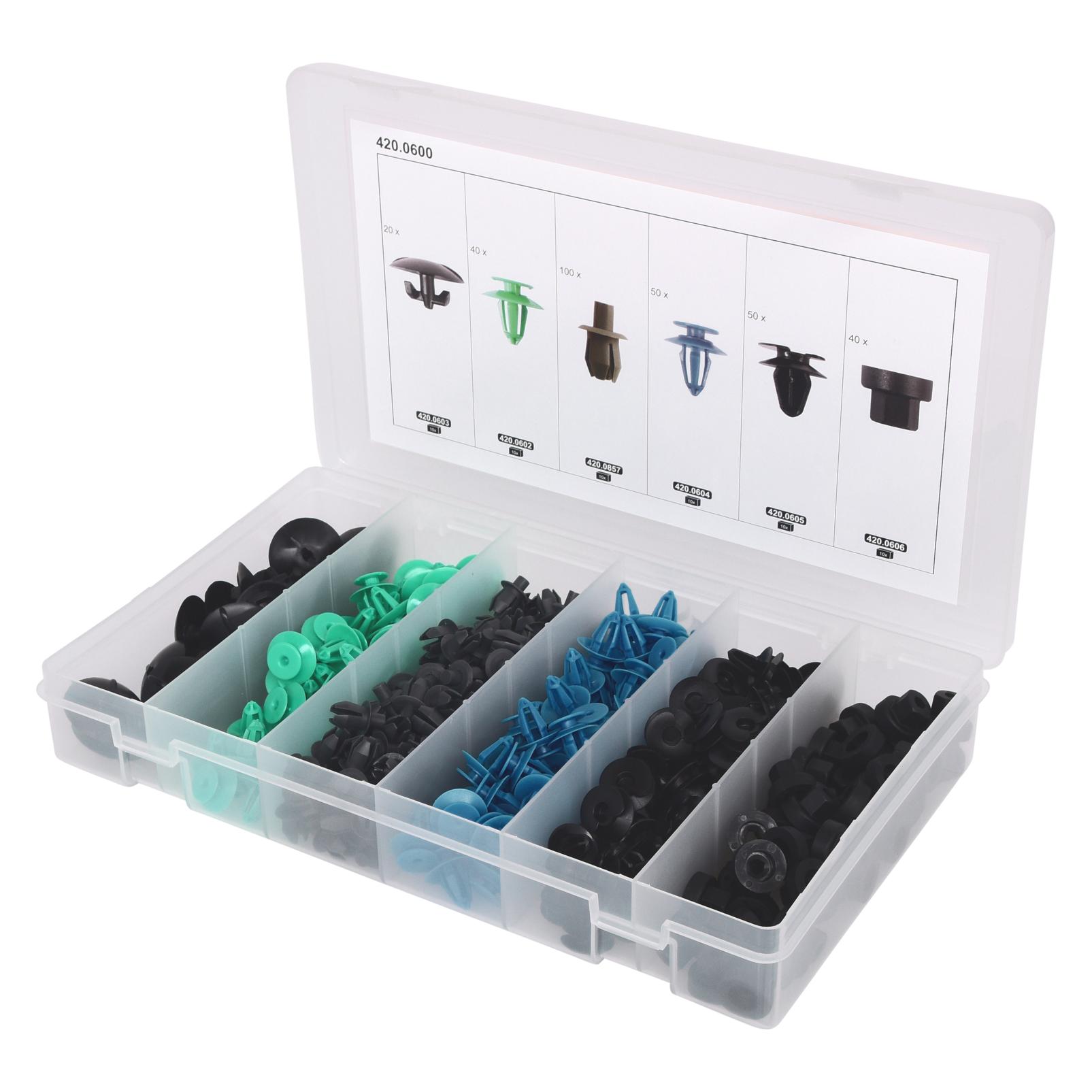 KS Tools Befestigungs-Clip-Satz für Opel, 300-tlg (420.0600)