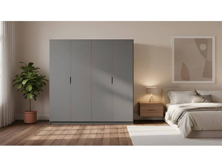 Schlafzimmer Kleiderschrank Premium Dekore Basaltgrau