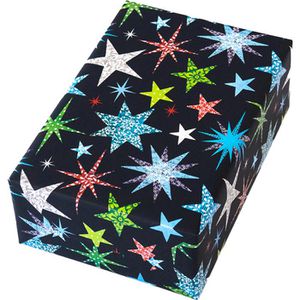 Jung-Design Geschenkpapier Vancouver, bunte Sterne, 50cm x 20m