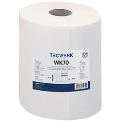 Tecwerk Putztuch WK 70 L380xB290ca. mm weiss 1-lagig, Haushaltspapier, Weiss